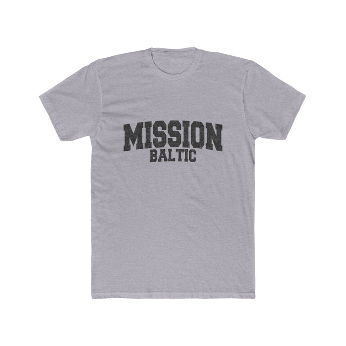 Baltic Mission T-Shirt in Heather Grey, front view