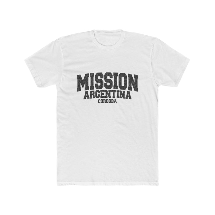 Argentina Cordoba Mission T-Shirt in Solid White, front view