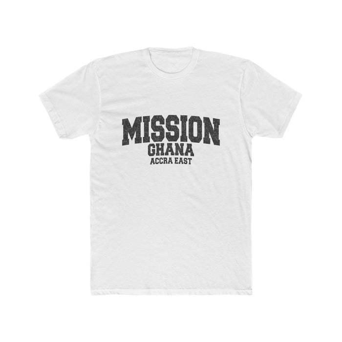 Ghana Accra East Mission T-Shirt in Solid White, front view