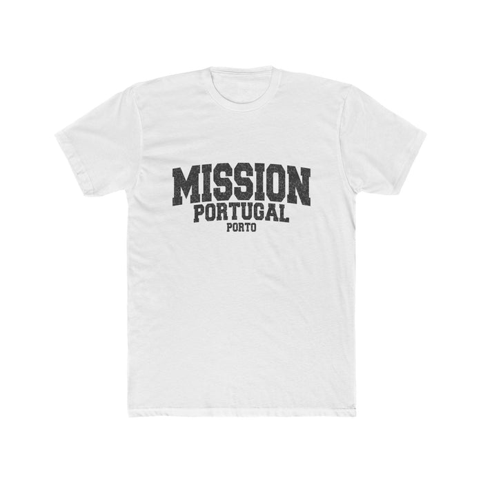 Portugal Porto Mission T-Shirt in Solid White, front view