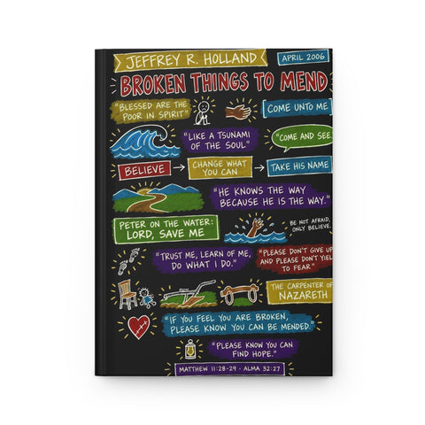 Broken Things to Mend sketch note journal
