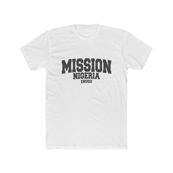 Nigeria Enugu Mission T-Shirt in Solid White, front view