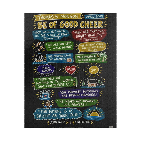Be of Good Cheer sketch note puzzle