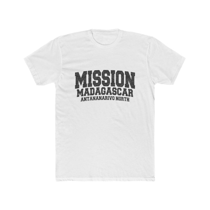 Madagascar Antananarivo North Mission T-Shirt in Solid White, front view