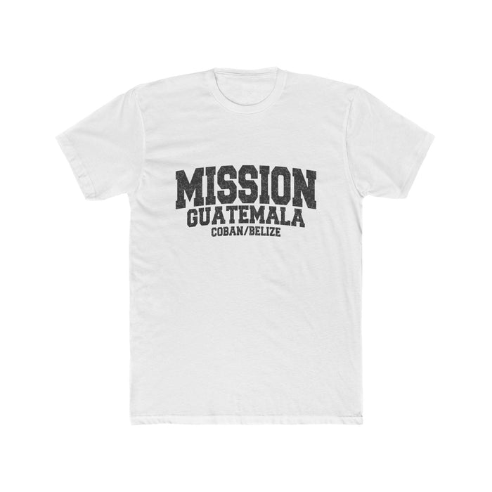 Guatemala Coban/Belize Mission T-Shirt in Solid White, front view