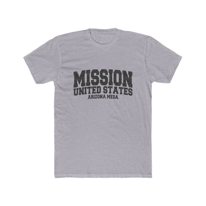 Arizona Mesa Mission T-Shirt in Heather Grey, front view