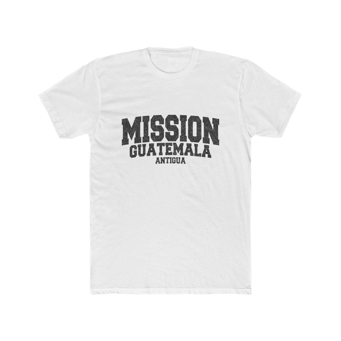 Guatemala Antigua Mission T-Shirt in Solid White, front view