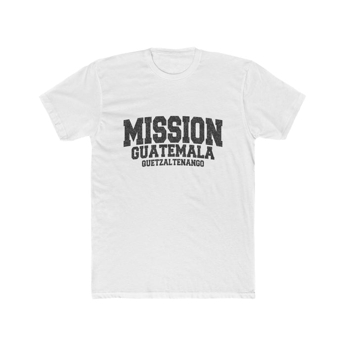 Guatemala Quetzaltenango Mission T-Shirt in Solid White, front view