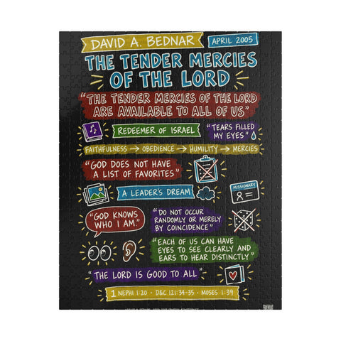 The Tender Mercies of the Lord sketch note puzzle