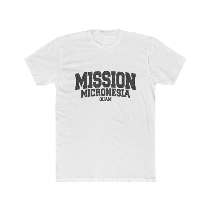 Micronesia Guam Mission T-Shirt in Solid White, front view