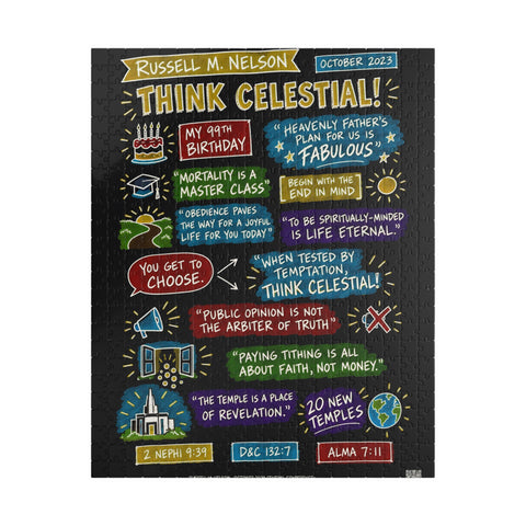 Think Celestial! sketch note puzzle
