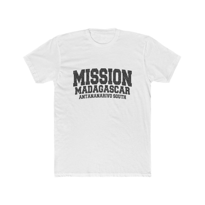 Madagascar Antananarivo South Mission T-Shirt in Solid White, front view