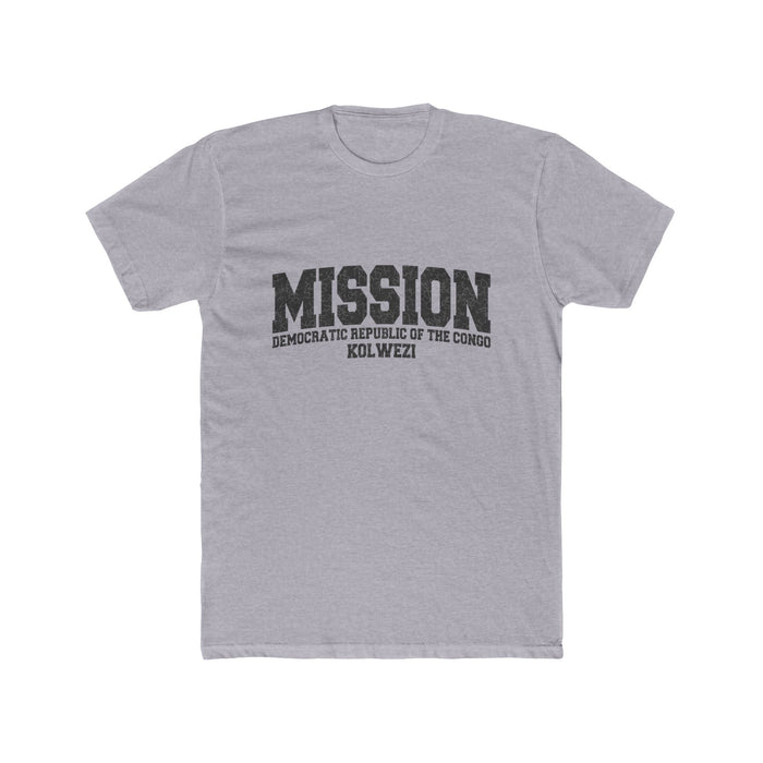Democratic Republic of the Congo Kolwezi Mission T-Shirt in Heather Grey, front view
