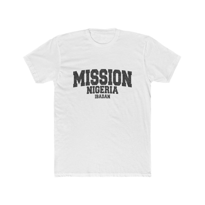 Nigeria Ibadan Mission T-Shirt in Solid White, front view