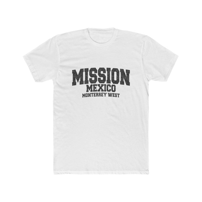 Mexico Monterrey West Mission T-Shirt in Solid White, front view