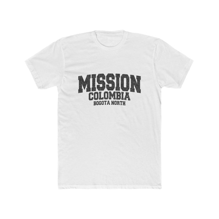 Colombia Bogota North Mission T-Shirt in Solid White, front view
