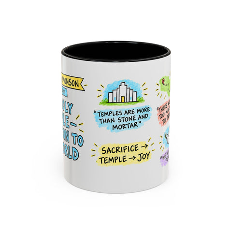 The Holy Temple\u2014a Beacon to the World sketch note mug