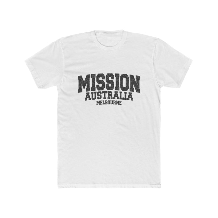 Australia Melbourne Mission T-Shirt in Solid White, front view