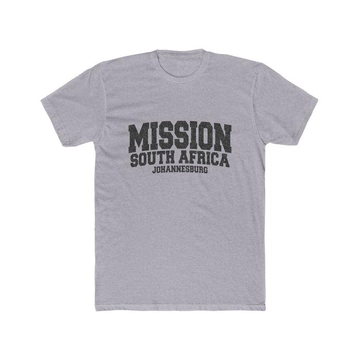 South Africa Johannesburg Mission T-Shirt in Heather Grey, front view