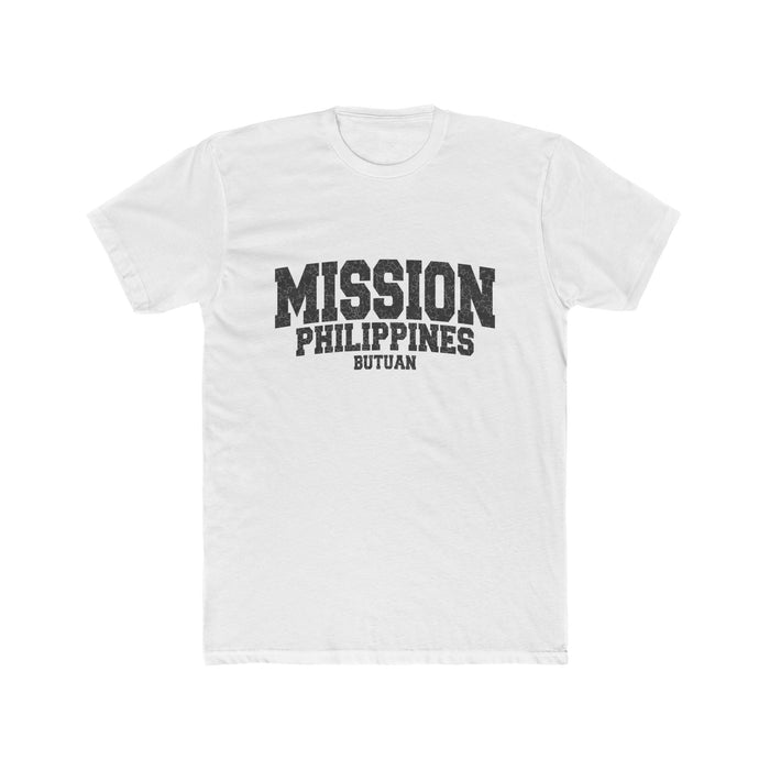 Philippines Butuan Mission T-Shirt in Solid White, front view