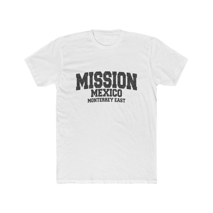 Mexico Monterrey East Mission T-Shirt in Solid White, front view