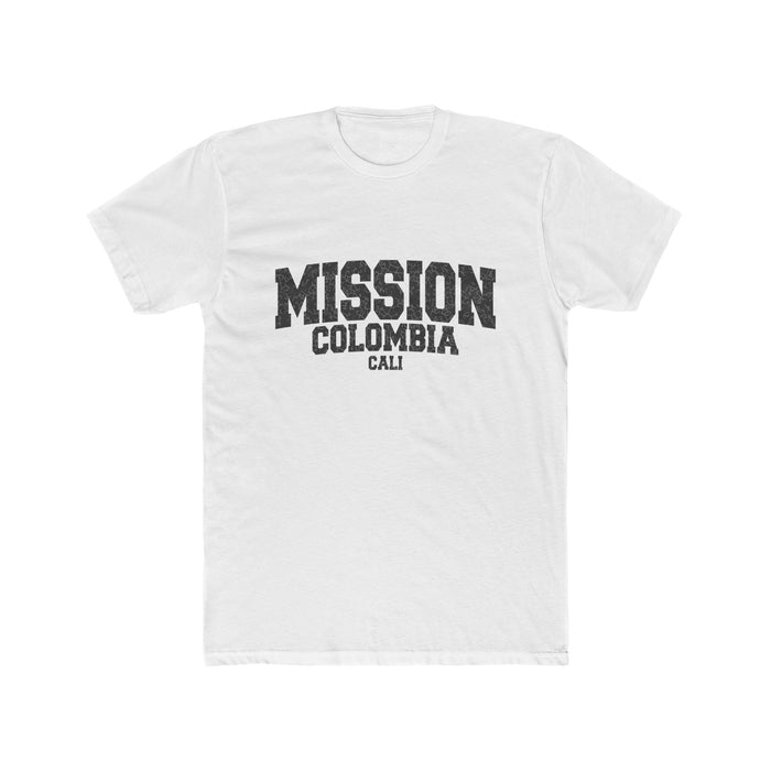 Colombia Cali Mission T-Shirt in Solid White, front view