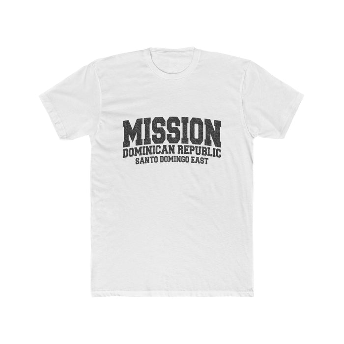 Dominican Republic Santo Domingo East Mission T-Shirt in Solid White, front view
