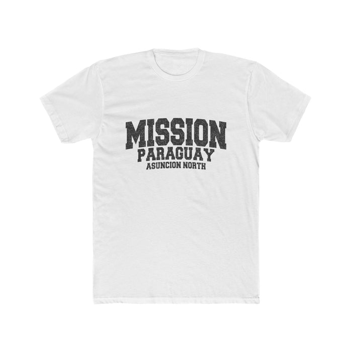 Paraguay Asuncion North Mission T-Shirt in Solid White, front view