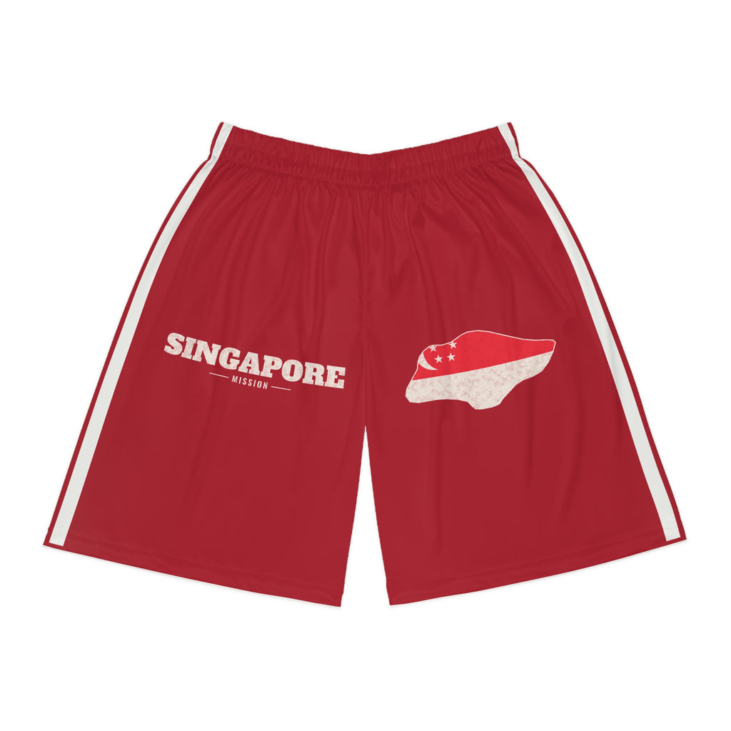 Singapore Mission Basketball Shorts, front view