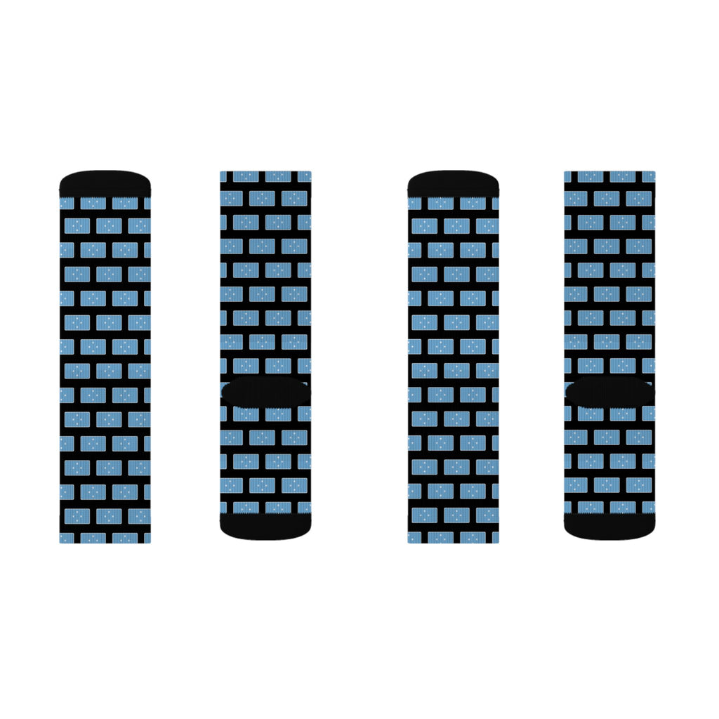 Micronesia Mission Flag Socks