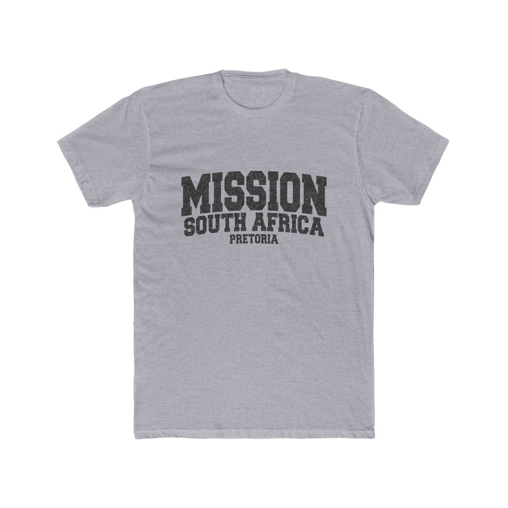 South Africa Pretoria Mission T-Shirt in Heather Grey, front view