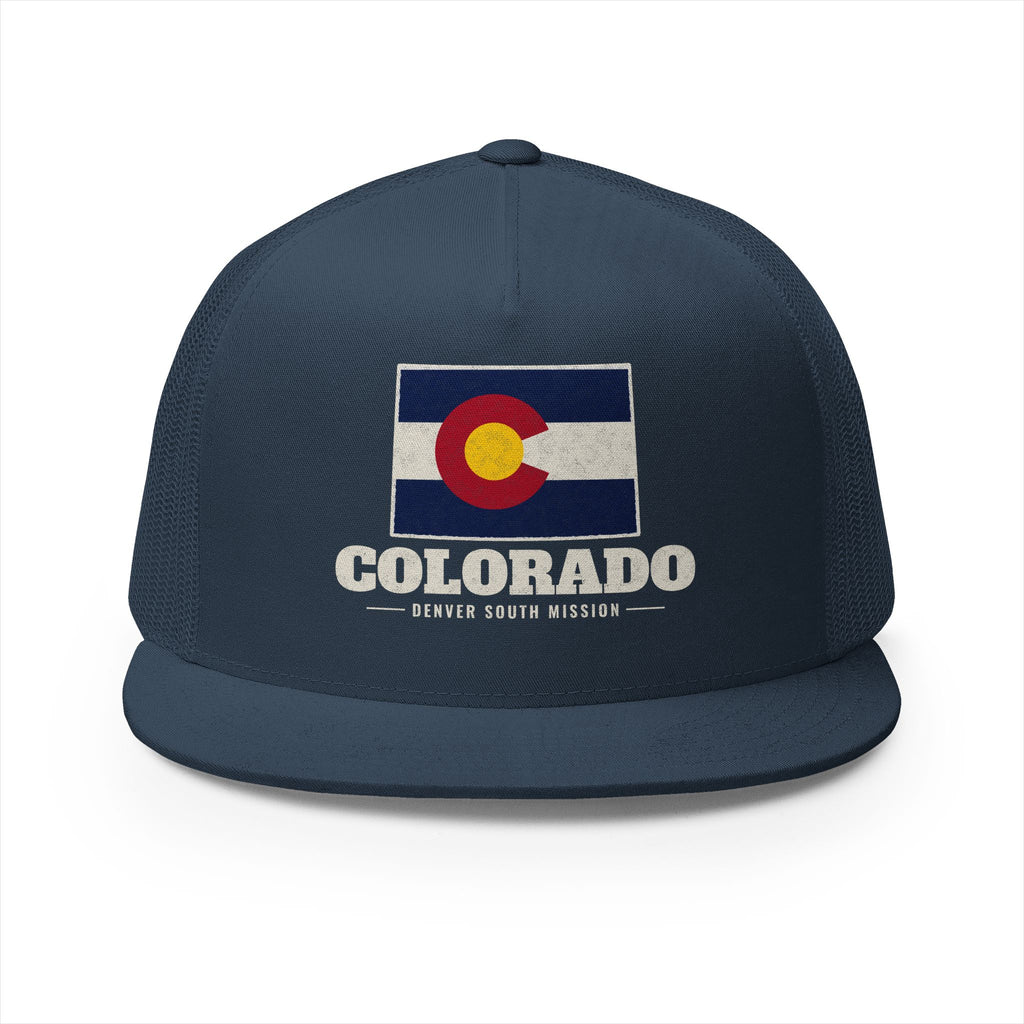 Colorado Denver South Mission Flag Map Trucker Hat