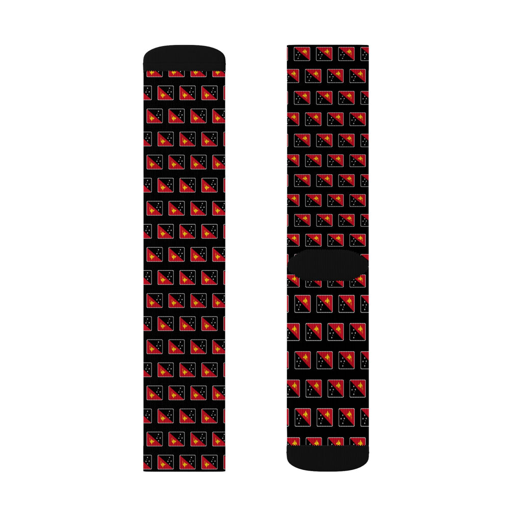 Papua New Guinea Mission Flag Socks