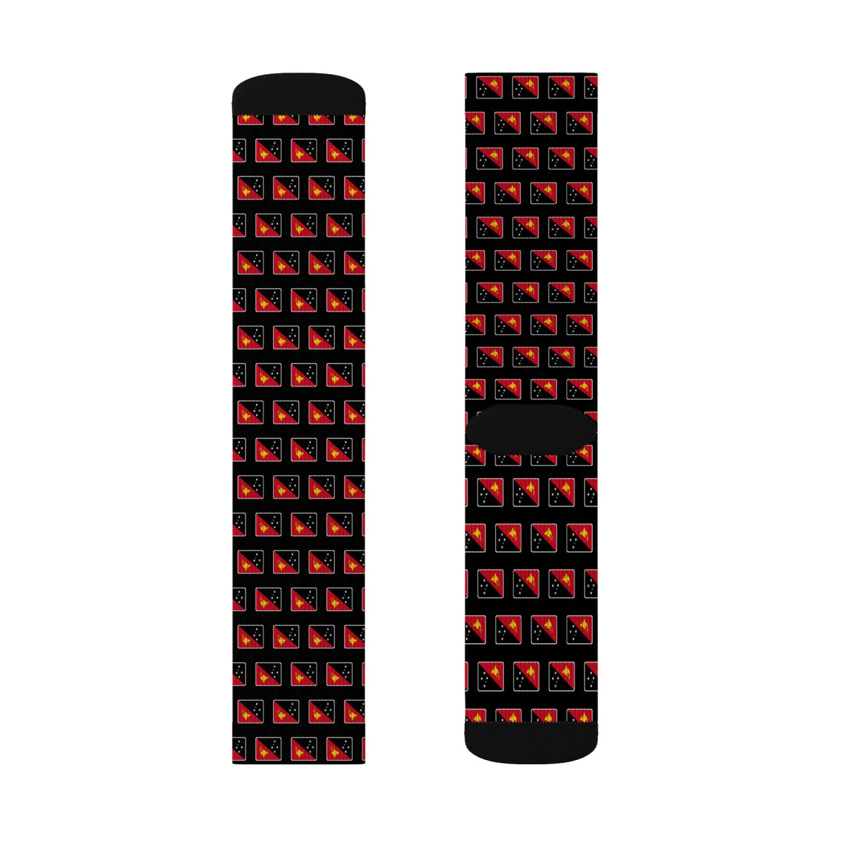 Papua New Guinea Mission Flag Socks