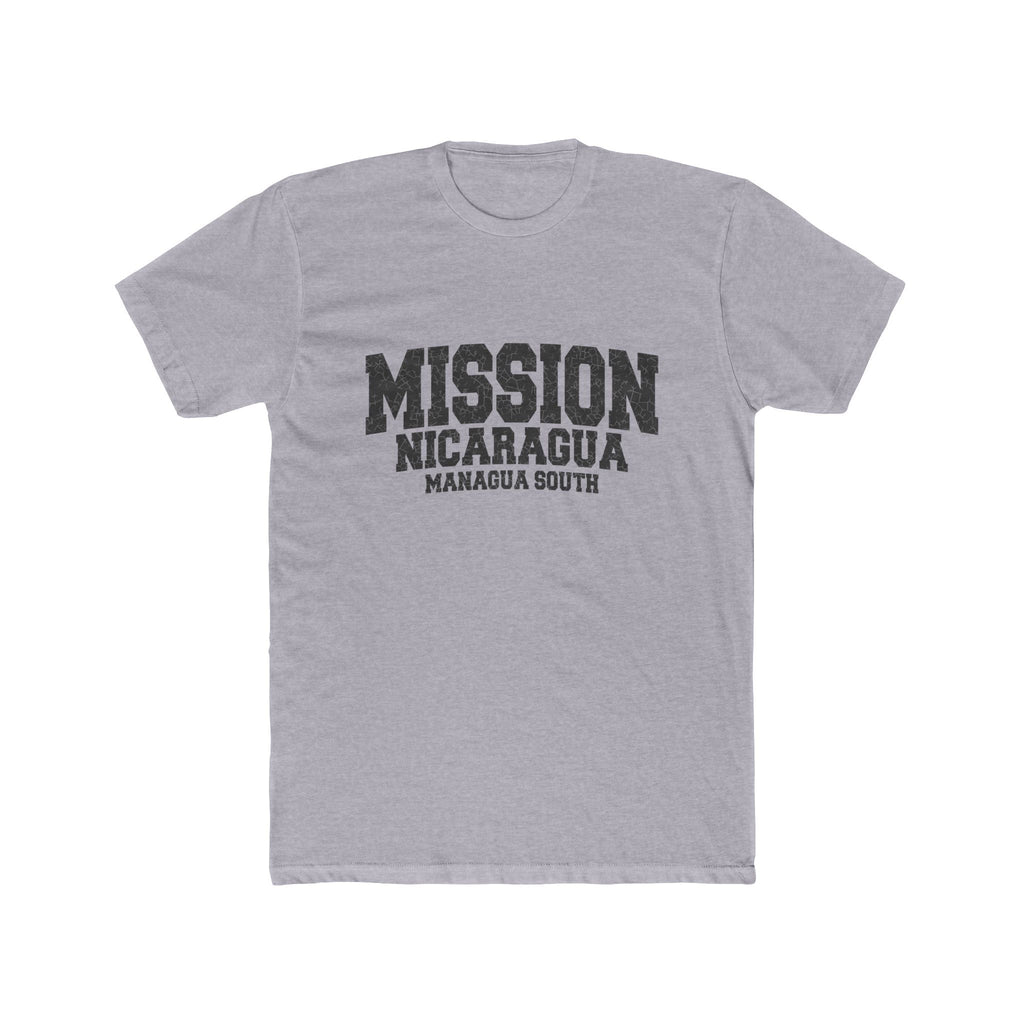 Nicaragua Managua South Mission T-Shirt in Heather Grey, front view