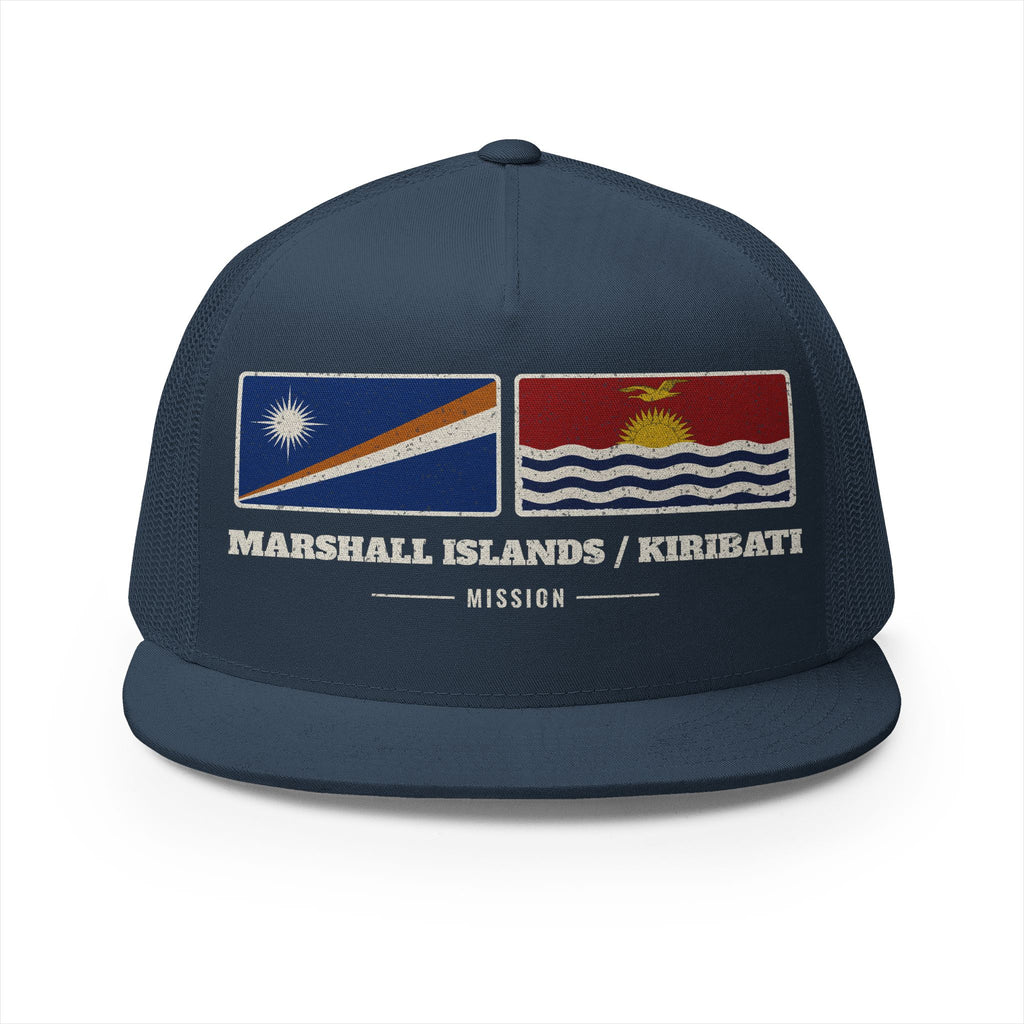 Marshall Islands/Kiribati Mission Flag Map Trucker Hat