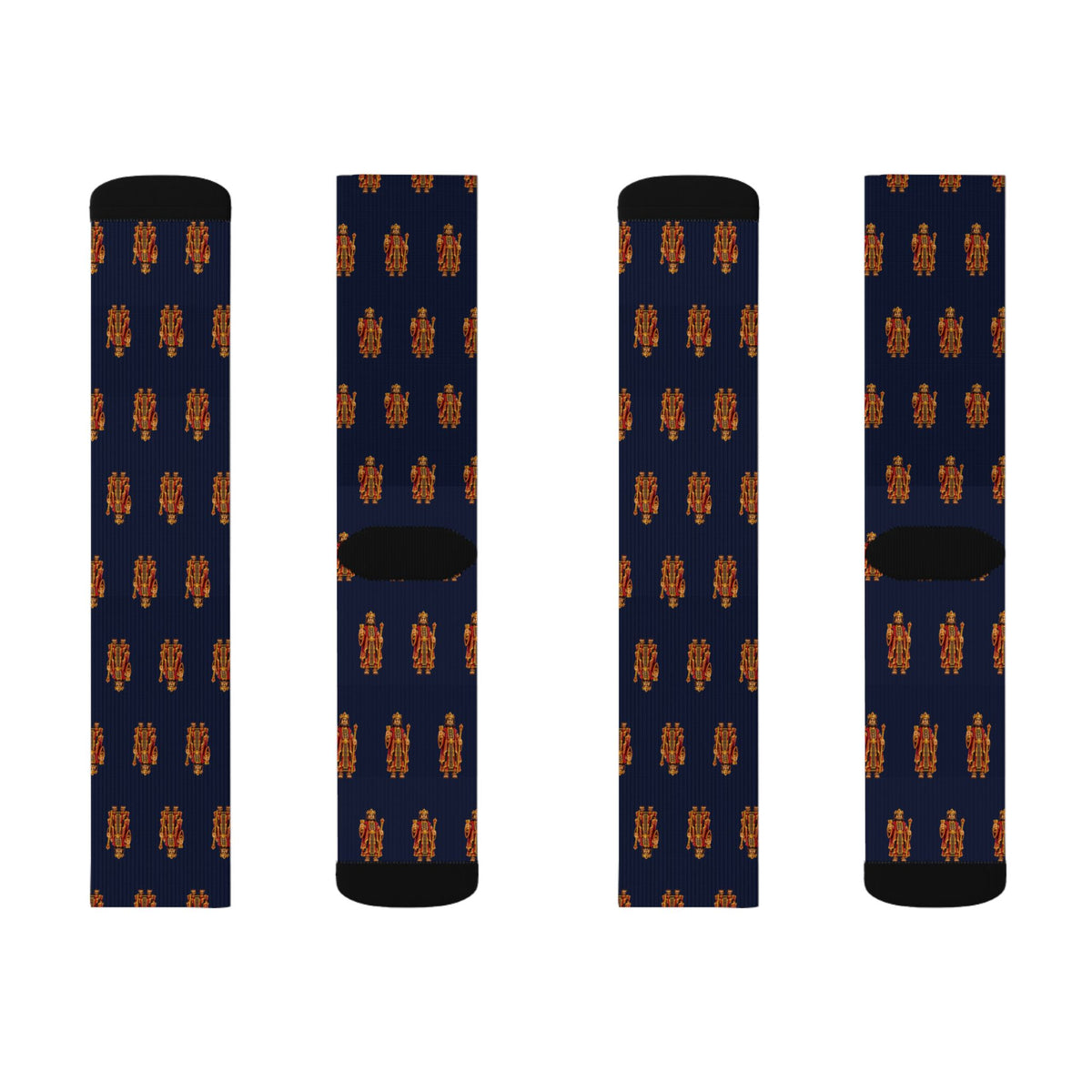 King Noah Brick Chess crew socks by Weak Things view 2