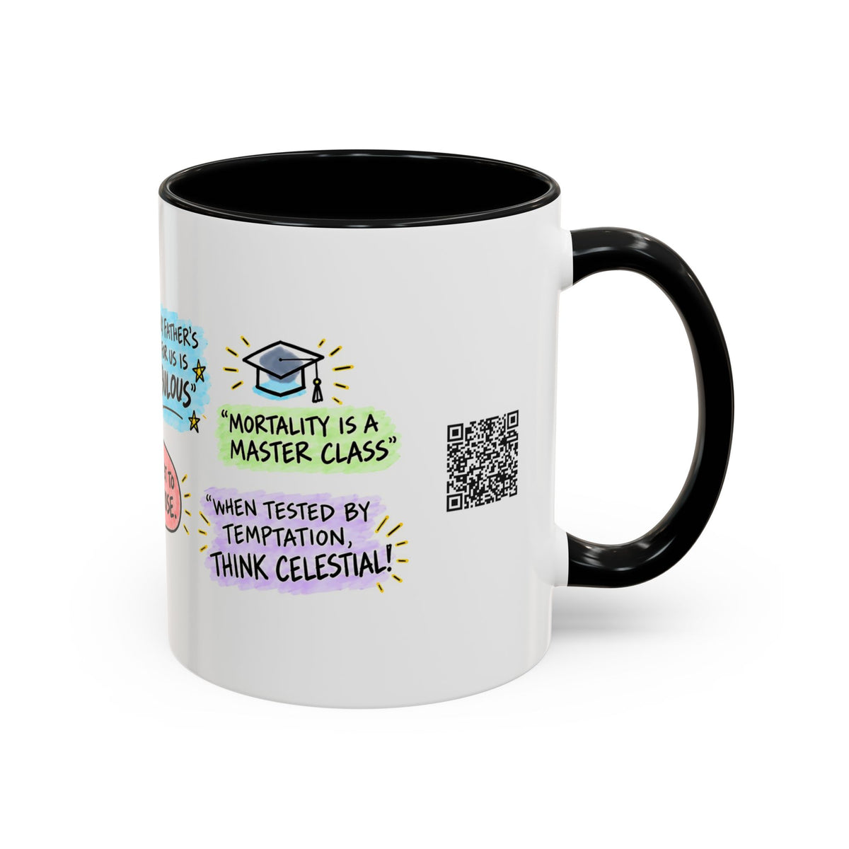 Think Celestial! Sketch Note Mug — Russell M. Nelson