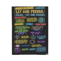 Let God Prevail Sketch Note Plush Blanket — Russell M. Nelson