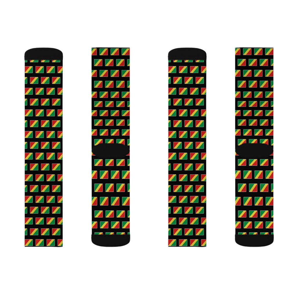 Republic of Congo Mission Flag Socks
