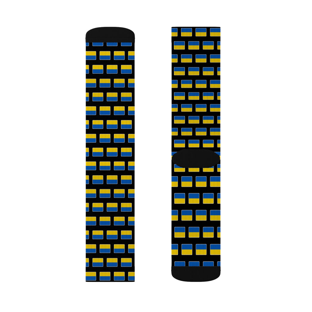 Ukraine Mission Flag Socks