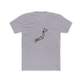 Japan Tokyo North Mission Heart Map shirt in Heather Grey: Japan outline with a red heart, front view