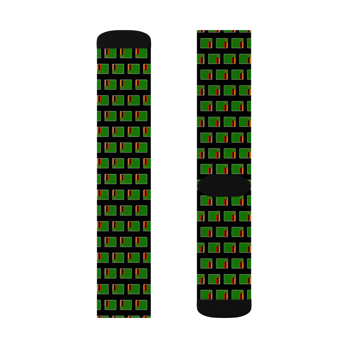 Zambia Mission Flag Socks