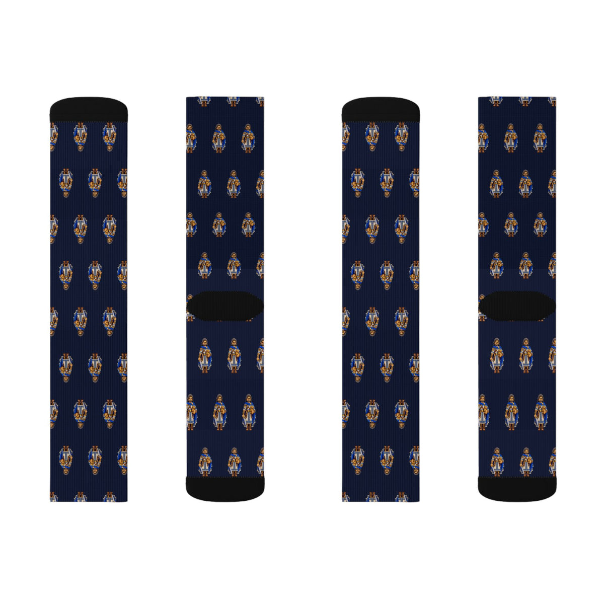 Mormon Brick Chess crew socks by Weak Things view 2