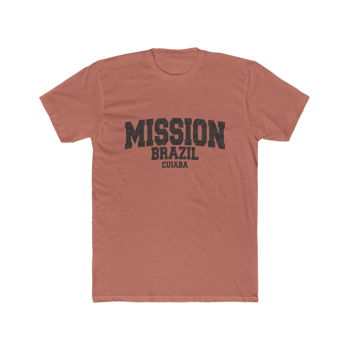 Brazil Cuiaba Mission T-Shirt in Solid Desert Pink, front view