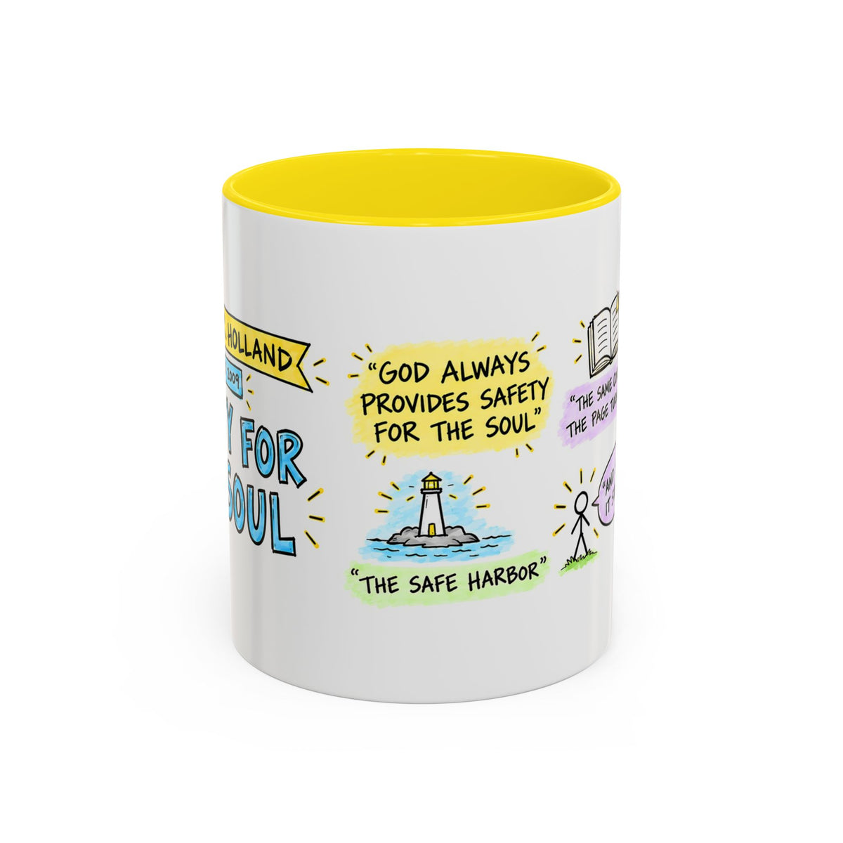 Safety for the Soul Sketch Note Mug — Jeffrey R. Holland