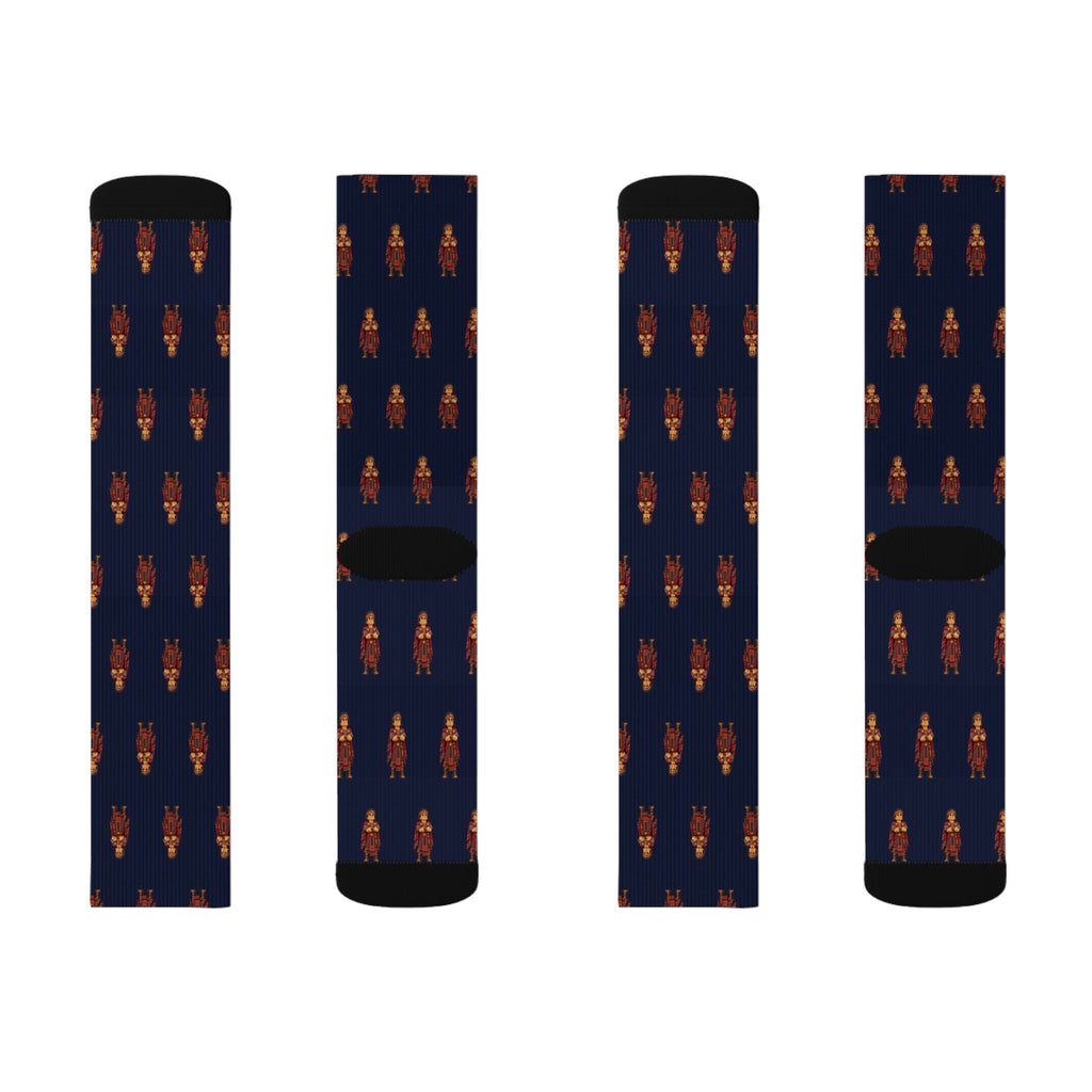 King-men Brick Chess crew socks by Weak Things view 2