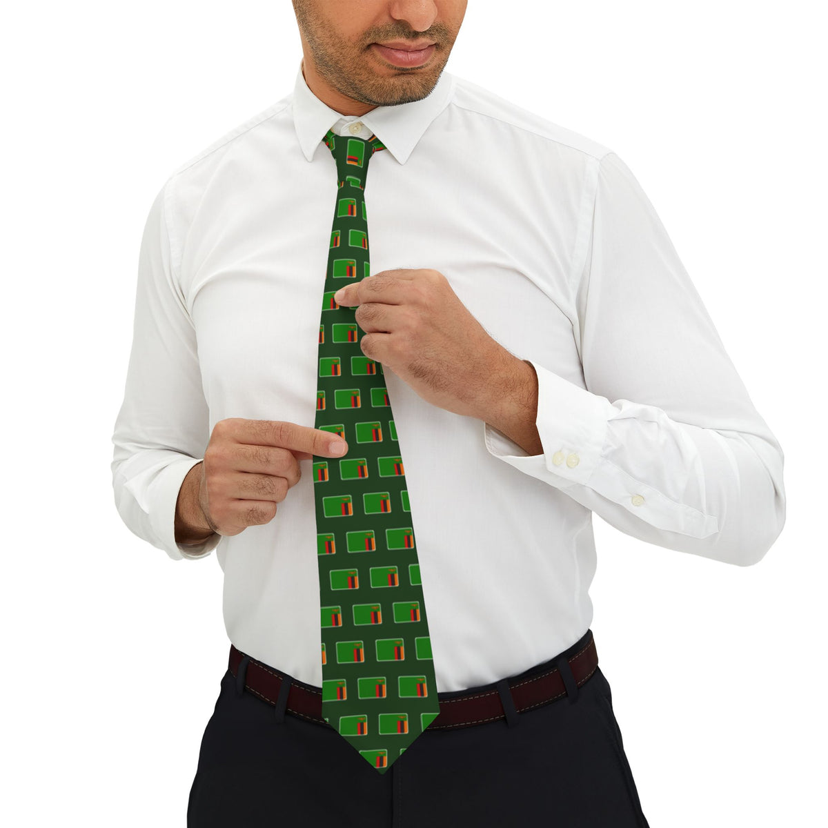 Zambia Mission Flag Tie