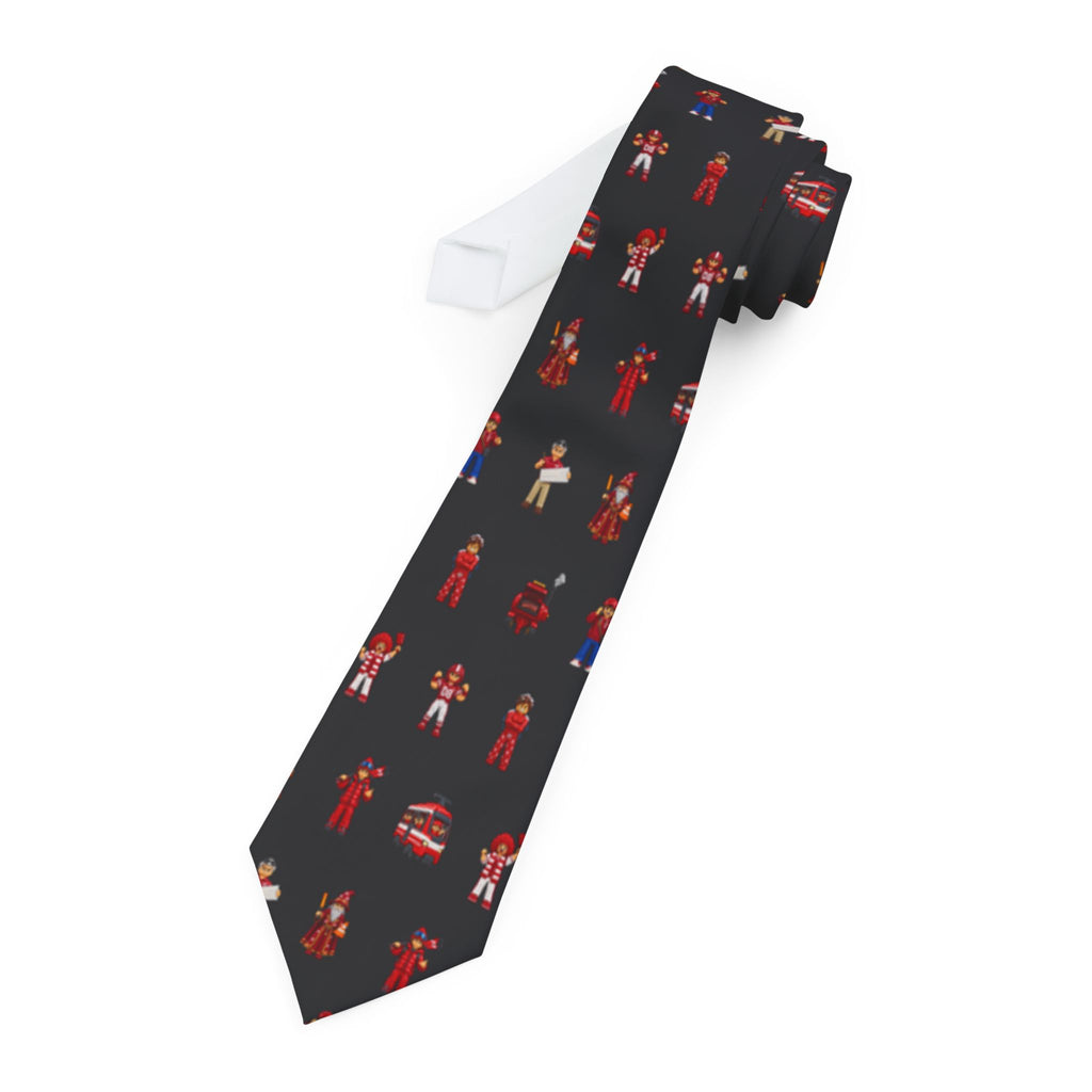 Holy War Chess Red Fans necktie by Weak Things view 2