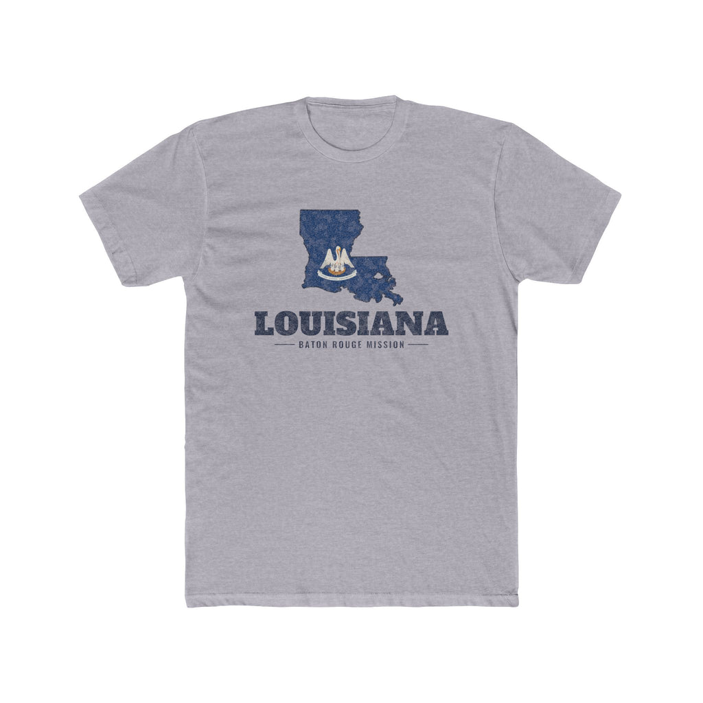 Louisiana Baton Rouge Mission Flag Map Shirt